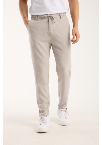 Erkek Jogger Bel Lastikli Düğmeli Fermuarlı Bağcıklı Likralı Antrasit Pantolon fırsatları