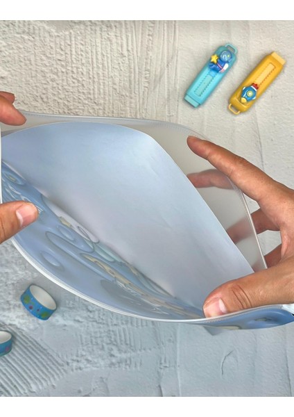 Uzay Keşfi Şeffaf Tek Bölmeli A4 Fermuarlı Dosya Klasörü / Belge Dosyası/düzenleyici Klasör/ Dosya modelleri