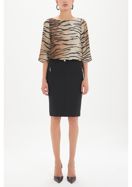 Siyah Dar Kesim Etek 80283