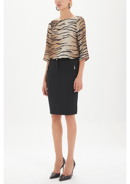 Siyah Dar Kesim Etek 80283