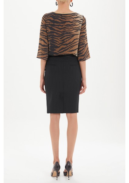 Siyah Dar Kesim Etek 80283