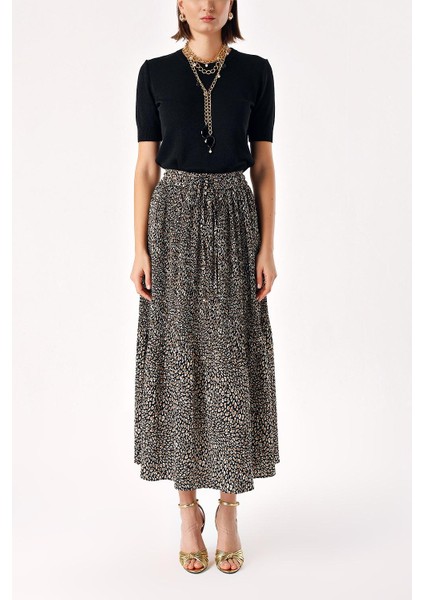 Desenli Piliseli Midi Boy Etek 81275 fiyatları