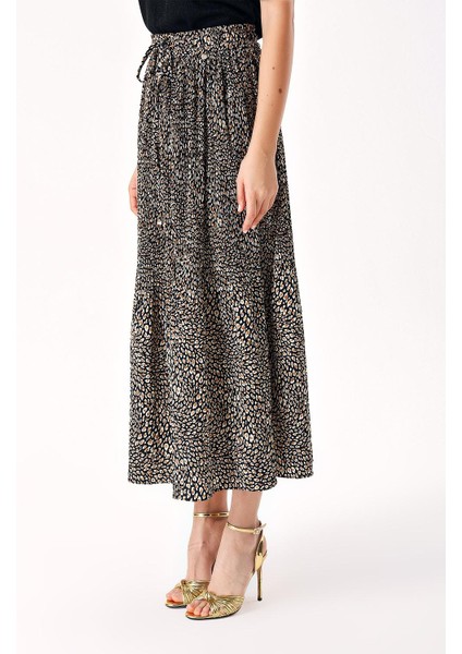 Desenli Piliseli Midi Boy Etek 81275 modelleri