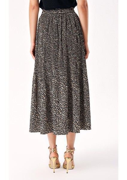 Desenli Piliseli Midi Boy Etek 81275 fırsatları