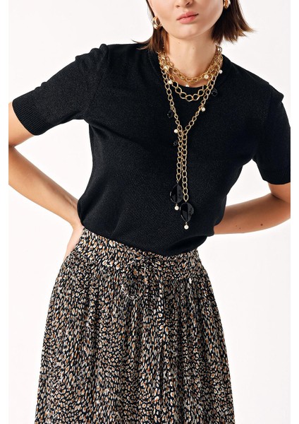 Desenli Piliseli Midi Boy Etek 81275 indirimleri