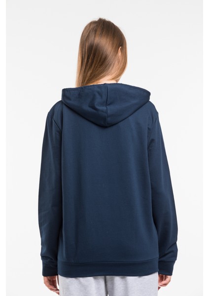 Kadın Kapşonlu Rahat Kalıp Ince Wıllamsburg Brooklyn Baskılı Swetashırt SPR24SWK123 modelleri