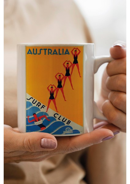 Australia- Avustralya Baskılı Premium Kupa Bardak