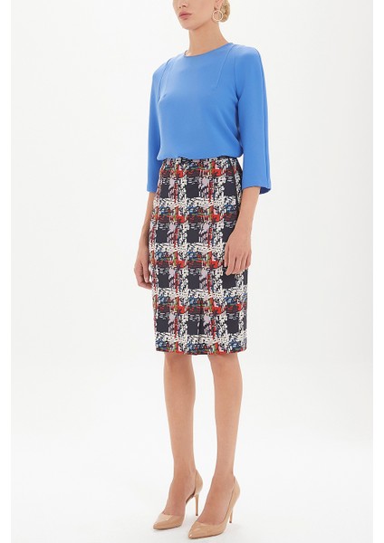 Desenli Fermuarlı Desenli Etek 80976 fiyatları