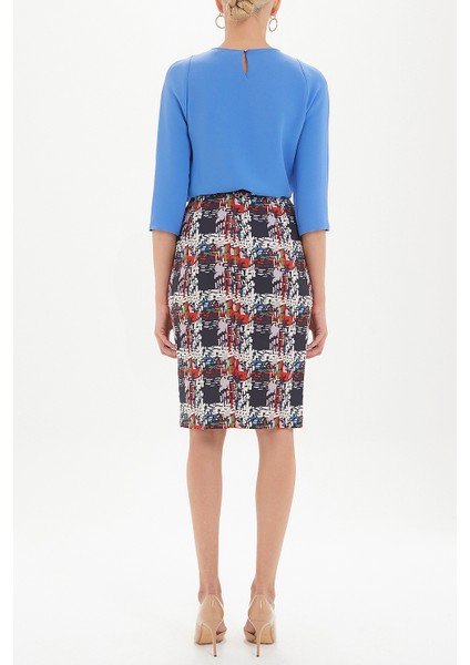 Desenli Fermuarlı Desenli Etek 80976 fırsatları