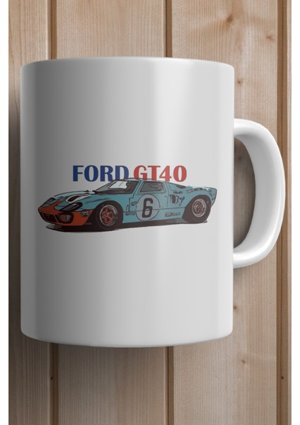 GT40 Klasik Araba Baskılı Premium Kupa Bardak fiyatları