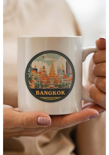 Tayland Baskılı Kupa Bardak