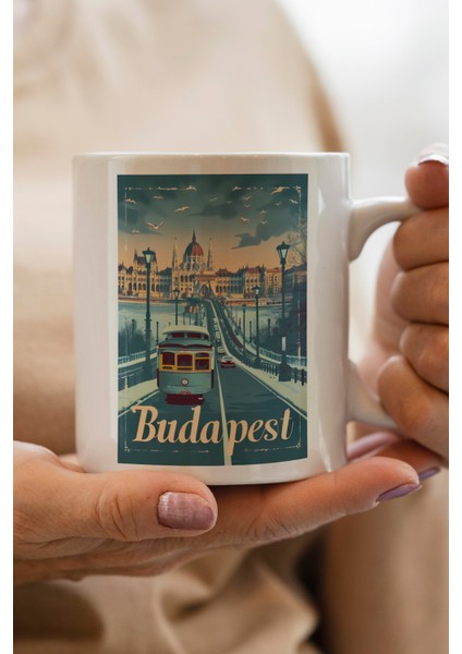 Budapeste Baskılı Kupa Bardak