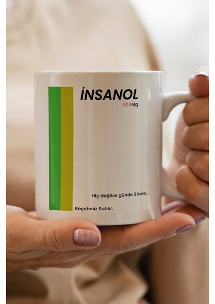 kutusu temalı ınsanol baskılı premium kupa bardak