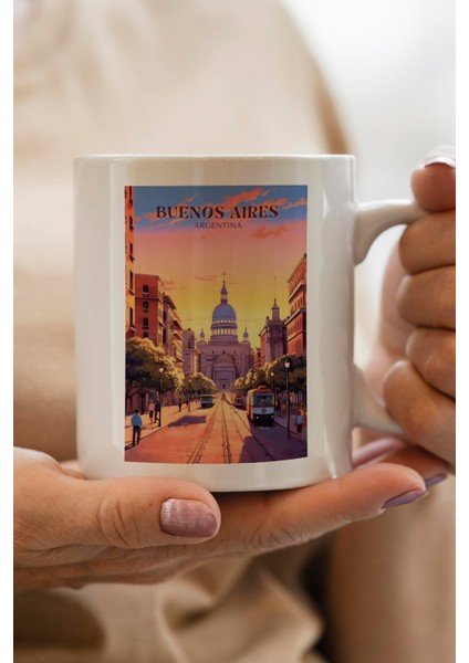 Buenos Aires- Argentina Baskılı Premium Kupa Bardak