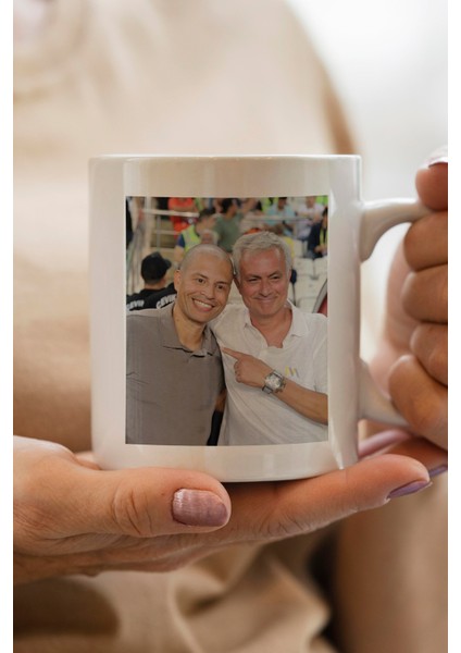 Alex ve José Mourinho Baskılı Premium Kupa Bardak