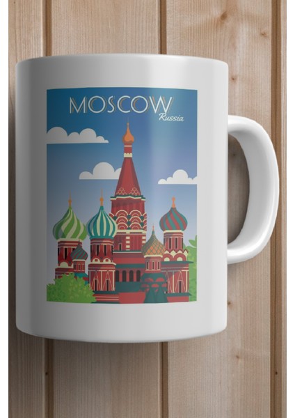 Moscow- Moskova Baskılı Kupa Bardak fiyatları