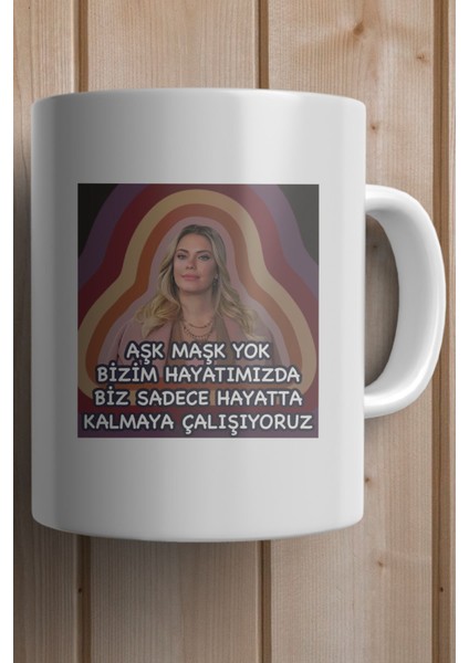 Yasak Elma Aşk Maşk Yok Baskılı Kupa Bardak fiyatları