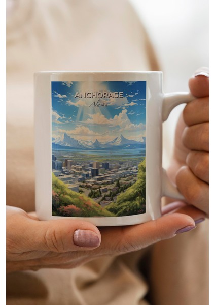 Alaska Baskılı Kupa Bardak