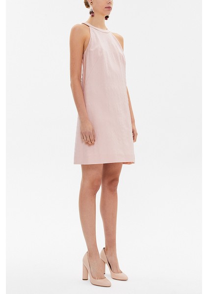 Pembe Fiyonklu Mini Elbise 92366 indirimleri