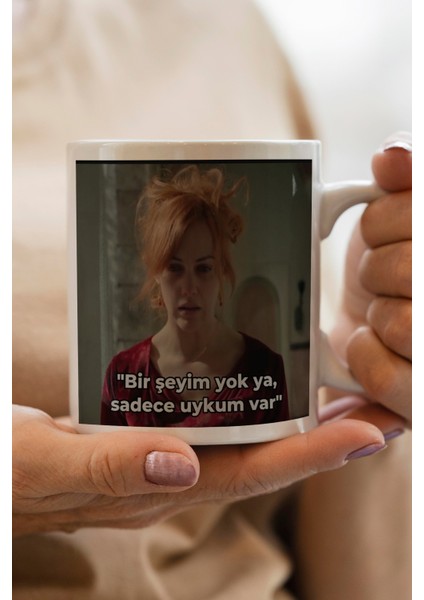 Sadece Uykum Var Baskılı Kupa Bardak