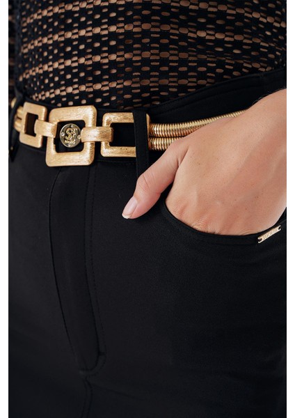 Siyah Dar Kesim Yüksek Bel Balık Etek 81290 indirimleri