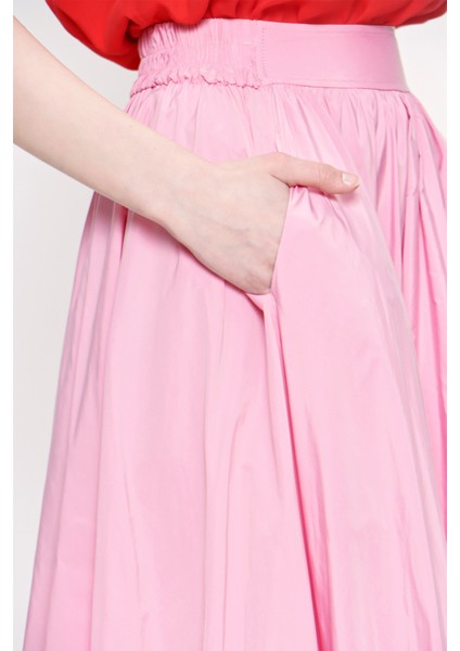 Açık Pembe Beli Lastikli Godeli Etek 81184 fırsatları