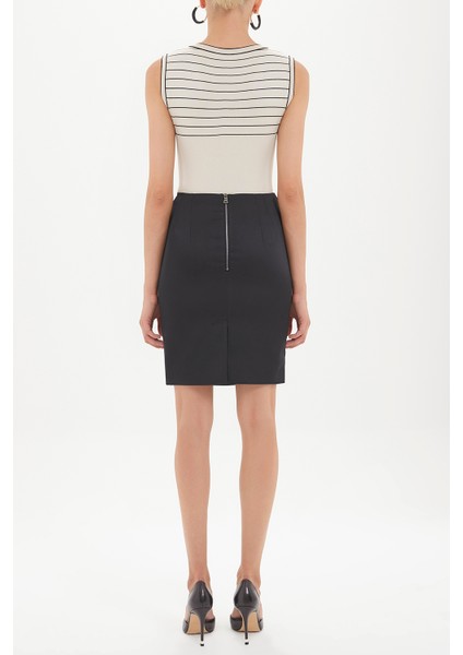 Siyah Dar Kesim Saten Etek 80747 fiyatları