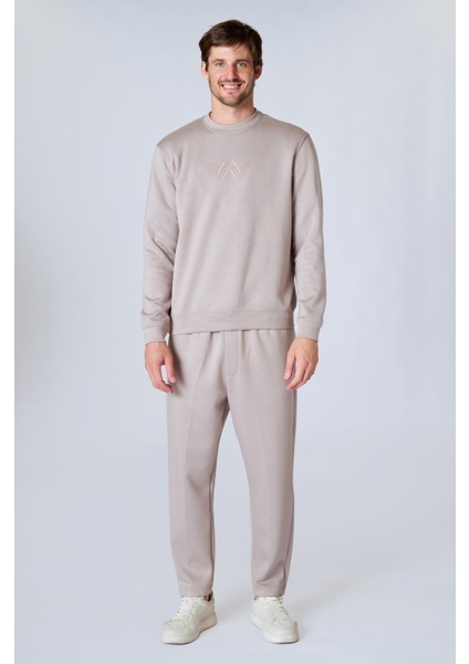 Esw 2931 Bisiklet Yaka Soft Touch (Yumuşak Doku) Scuba Kumaş Erkek Sweat