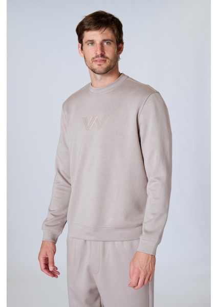 Esw 2931 Bisiklet Yaka Soft Touch (Yumuşak Doku) Scuba Kumaş Erkek Sweat modelleri