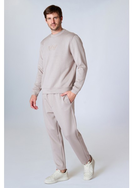 Esw 2931 Bisiklet Yaka Soft Touch (Yumuşak Doku) Scuba Kumaş Erkek Sweat fırsatları