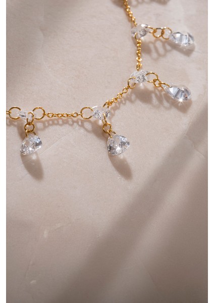 Altın Kristal Taşlı ve Işıltı Detaylı 925 Ayar Gümüş Bileklik 54 modelleri