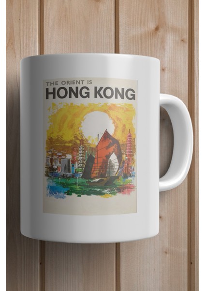 Çin- China- Hong Kong Baskılı Premium Kupa Bardak fiyatları