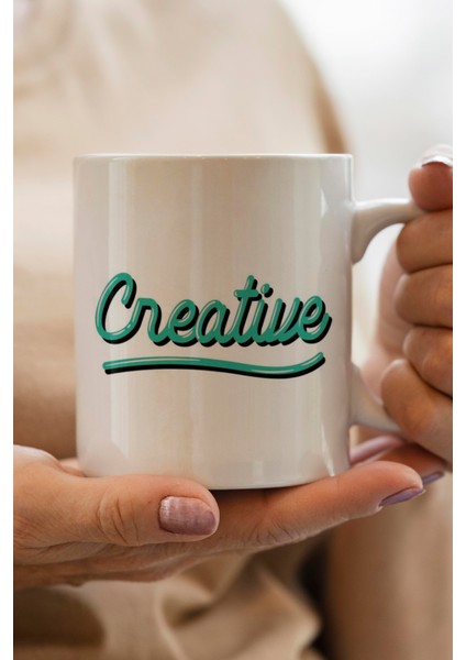 Creative Baskılı Kupa Bardak