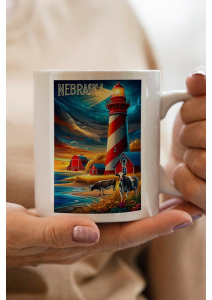 Nebarska Baskılı Kupa Bardak