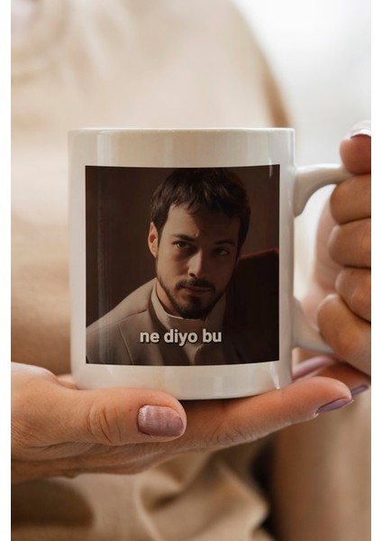 Kızıl Goncalar Cüneyd Efendi Baskılı Premium Kupa Bardak