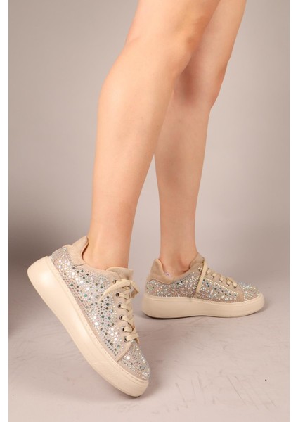 Hollis Taşlı Süet Sneakers Bej fiyatları
