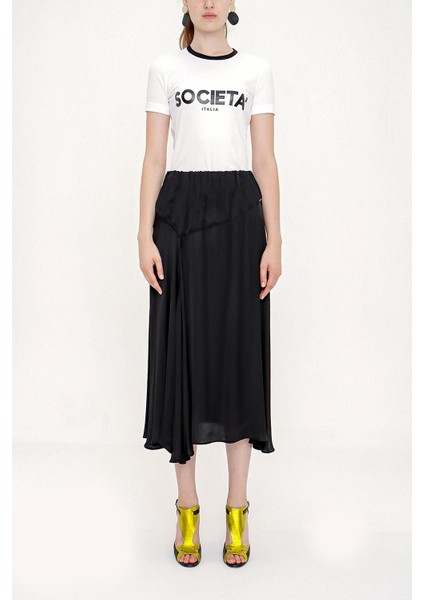 Siyah Beli Lastikli Etek 81203
