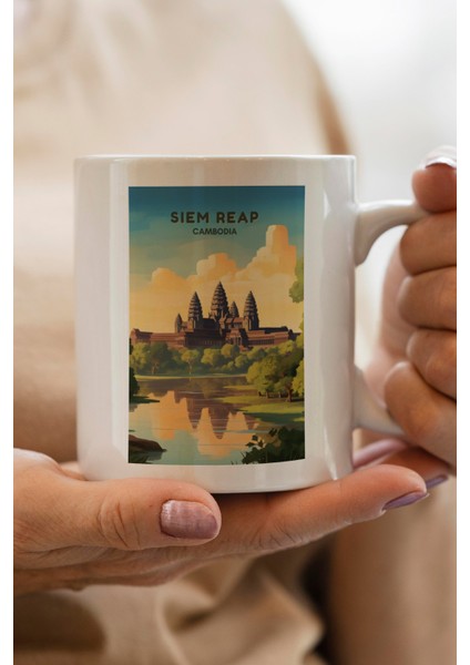 Siem Reap- Combodia Baskılı Premium Kupa Bardak