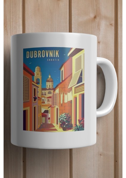 Croatia- Hırvatistan- Dubrovnik Baskılı Premium Kupa Bardak fiyatları