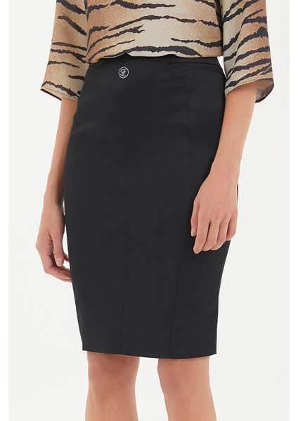 Siyah Dar Kesim Etek 80436