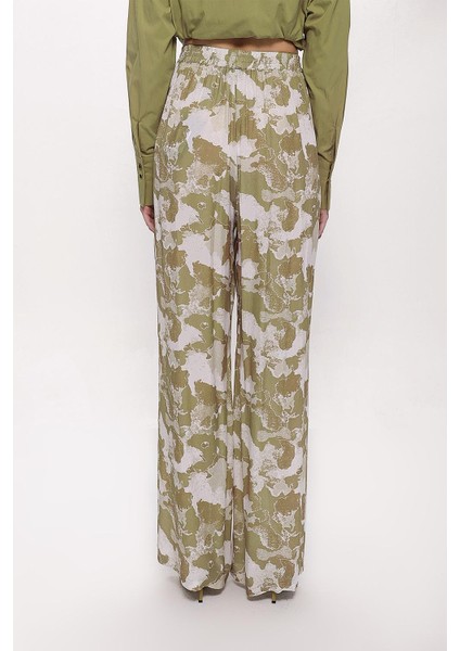 Bej Beli Lastikli Bol Kesim Pantolon 41623 fırsatları