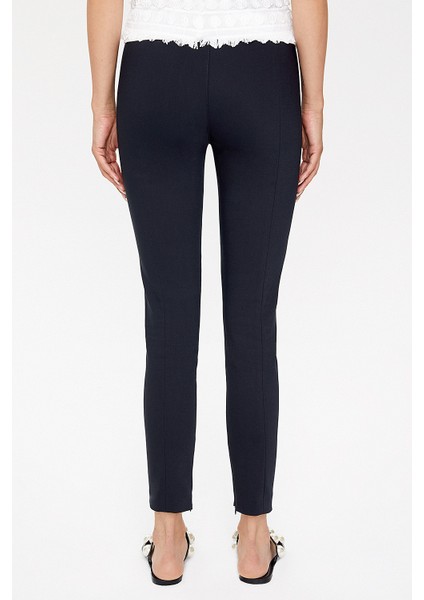 Siyah Beli Lastikli Tayt Pantolon 41367 indirimleri