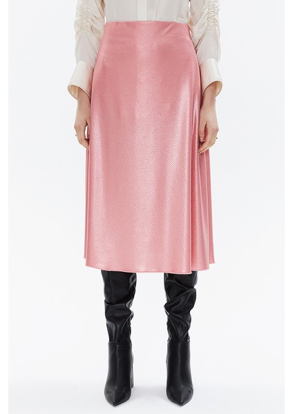 Pembe Beli Lastikli Midi Etek 81150 fiyatları