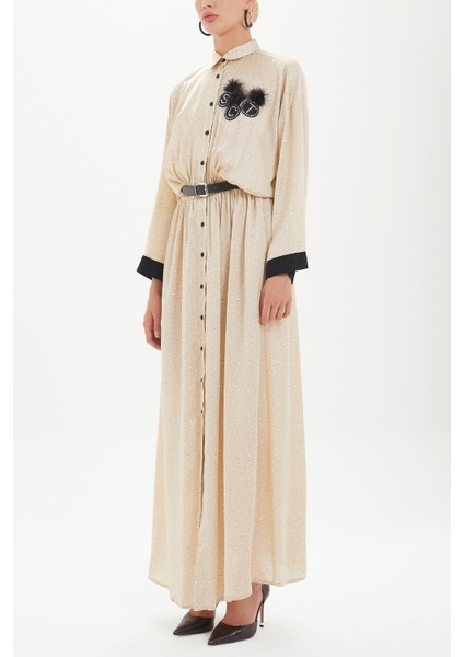 Vizon Kemerli Uzun Elbise 92433 fiyatları