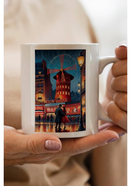 Romantik Akşam Baskılı Kupa Bardak