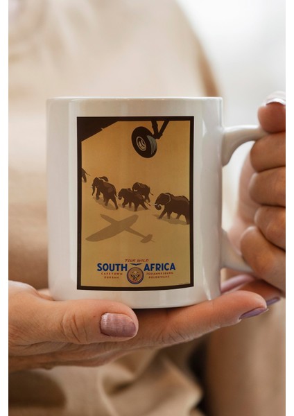 South Africa Baskılı Premium Kupa Bardak