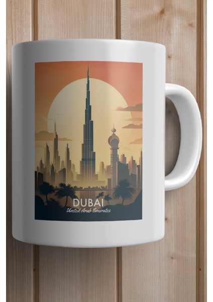 Dubai Baskılı Premium Kupa Bardak fiyatları