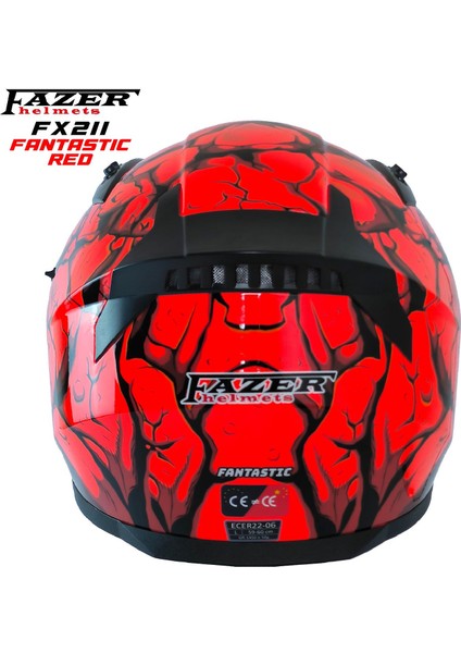 Forza Fx Red Fantastic Full Face ( Kapalı ) Güneş Vizörlü ( Gözlüklü ) Motorsiklet Kaskı fırsatları