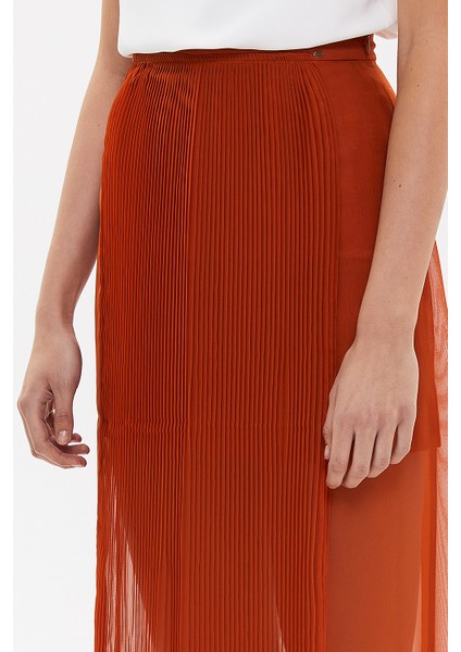 Bakır Piliseli Şifon Etek 80513