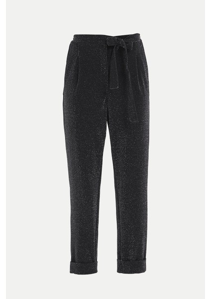 Siyah Beli Lastikli Pantolon 41325